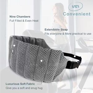 Microwave Heated Waist Belt with Extendable Strap